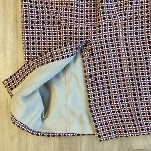 VTG Y2K Body by Victoria Button Pencil Skirt  pink tweed office siren sexy sz 2 - Picture 12 of 16